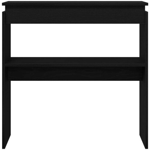 vidaXL Konzolni stol Crni hrast Drvo 80 x 30 x 80 cm Cijene