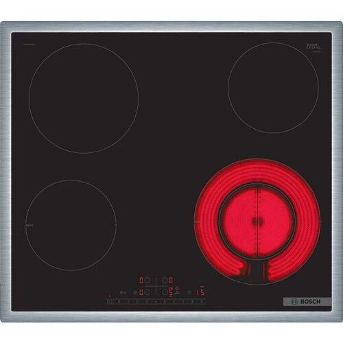 Bosch Staklokeramička ploča Serie 6| 60 cm, INOX okvir 1 prošireno kolo Cijene