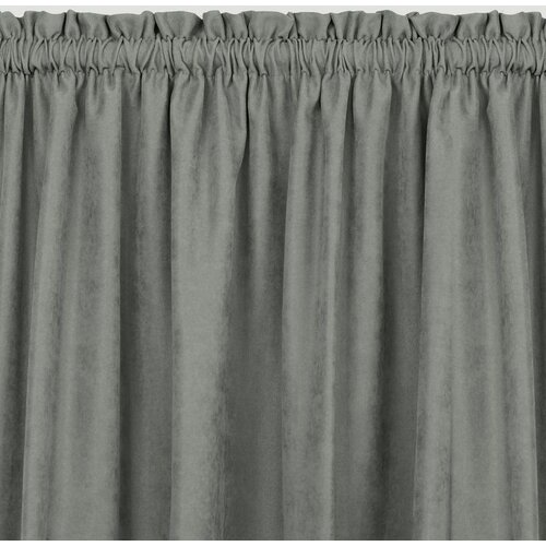  Curtain MILANA color gray style classic 5 cm pole pocket with 3 cm fringe chenille 560x300 HOMEDE Slike