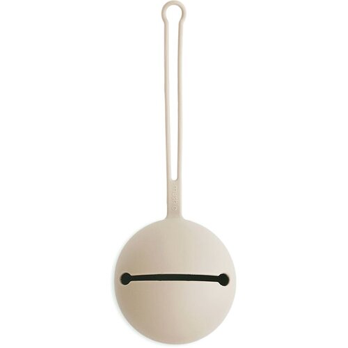 Mushie Silicone Pacifier Holder Case kutijica za dudu Shifting Sand 1 kom Slike