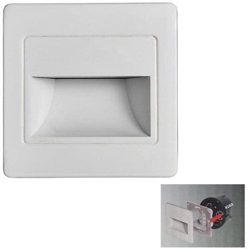  LED svetlo za stepenice STEP LIGHT LED/1,5W/230V srebrno Slike