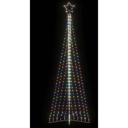 vidaXL LED božićno drvce 495 LED šarenih 300,5 cm Cijene
