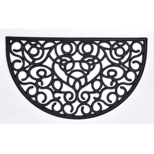Tendance otirač Sid 45X75Cm Polumjesec Gumeni - Crni Slike