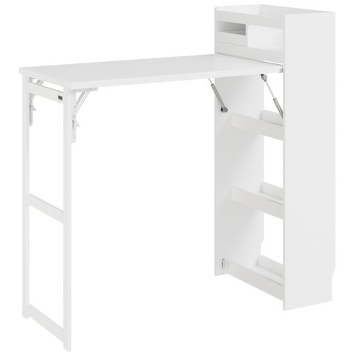 SoBuy Kuhinjska otočna miza Skladi&amp;scaron;čenje Barva Bela 65.3x199.5x120cm FWT115-W, (5000485459) Slike