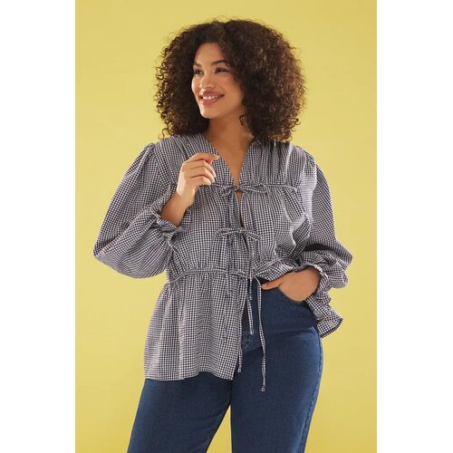 Trendyol ženska bluza Tbbss25Af00066, tamnoplava Cene