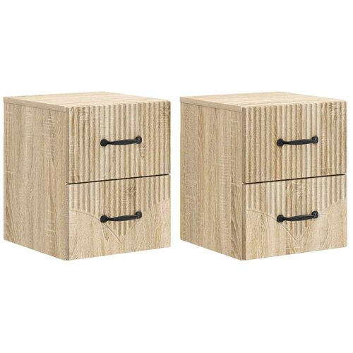  Stenski nočni omarici 2 pcs Sonoma hrast 34,5 x 33 x 40 cm, (5000209945) Cene