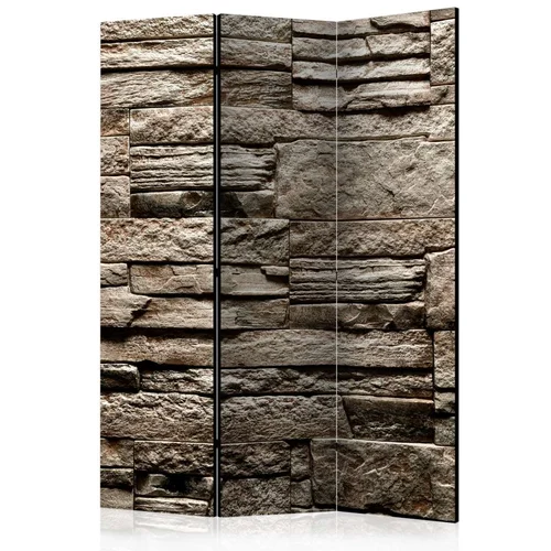  Paravan u 3 dijela - Beautiful Brown Stone [Room Dividers] 135x172