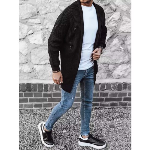 DStreet Men&amp;#039;s black sweater WX1985 Slike