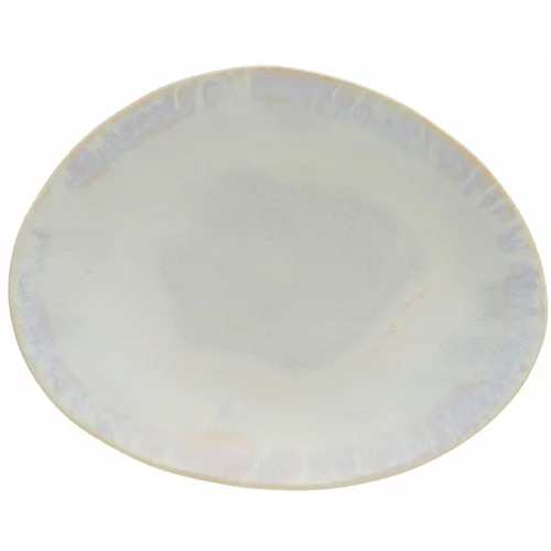 Costa Nova bijeli ovalni tanjur od kamenine Brisa