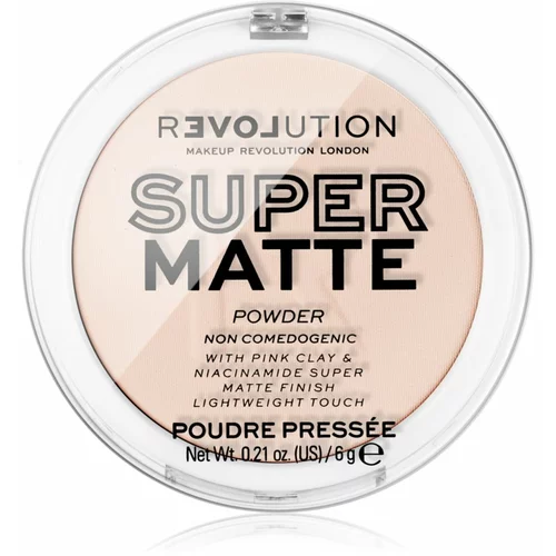 Revolution Relove Super Matte Powder matirajoči puder odtenek Translucent 6 g