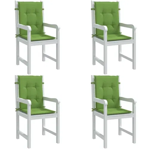  Jastuci za stolice 4 kom prošarano zeleni 100x50x4 cm tkanina