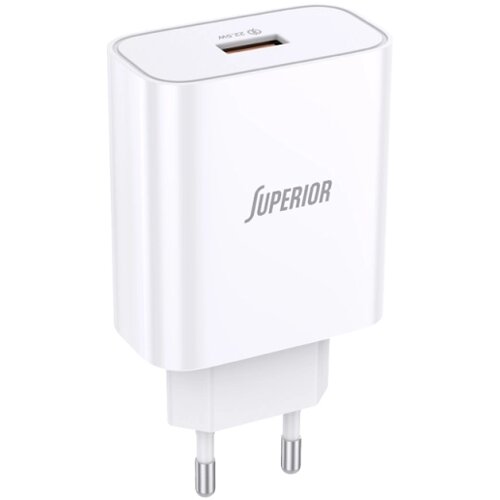  PUNJAČ BEZ KABLA SUPERIOR CO-DC27 FAST 22.5W 5A BELI USB-A P1016 *MD *SR Cene