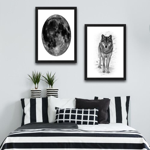 Wallity slika wolf, 2 dela, 30 x 40cm Slike
