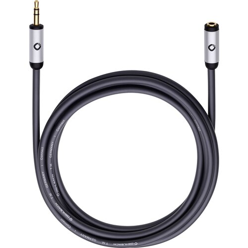 Oehlbach klinker avdio podalj&amp;scaron;ek [1x 3\,5 mm banana mo&amp;scaron;ki konektor - 1x priključna doza za 3\,5 mm banana mo&amp;scaron;ki konektor] 3.00 m črna pozlačeni konektorji i-Connect J-35 EX, (20431692) Slike