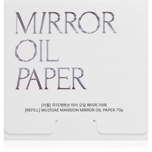 MUZIGAE MANSION Mirror Oil Paper Refill matirajući papirići zamjensko punjenje 70 kom Slike