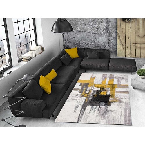  Tepih sa gumenom podlogom 160x230cm - Apstraktna umetnost, TG-4015 Cene
