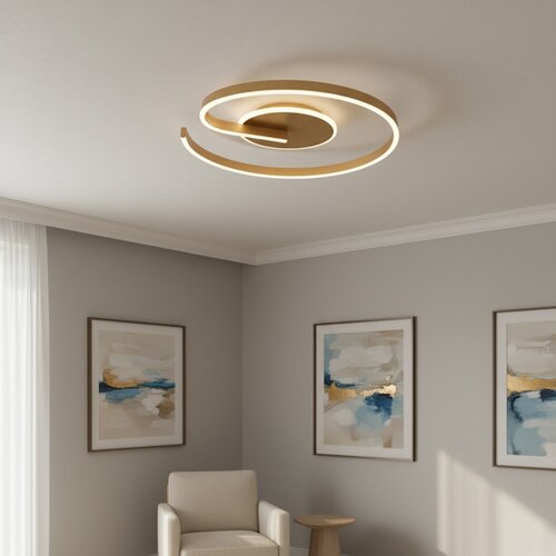  Brilagi -LED prigu&amp;scaron;iva plafonska svetiljka SPIRAL LED/56W/230V 3000/4000/6000K + daljinski upravljač Slike
