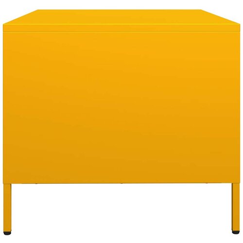  Stolić za kavu boje senfa 101,5x50x43,5 cm hladno valjani čelik Slike