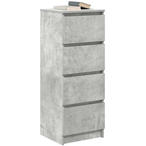 Komoda beton siva 37,5x35x99 cm konstruirano drvo Slike