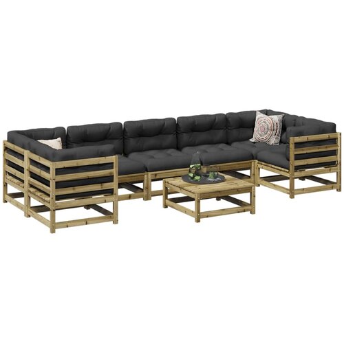  8-dijelni set vrtnih sofa od impregnirane borovine Cijene