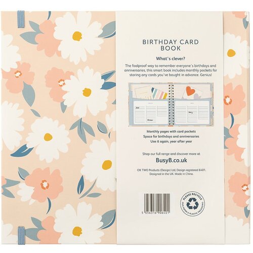 BusyB Notes za datume rođenja 6 str. Pink Daisy &amp;ndash; Slike