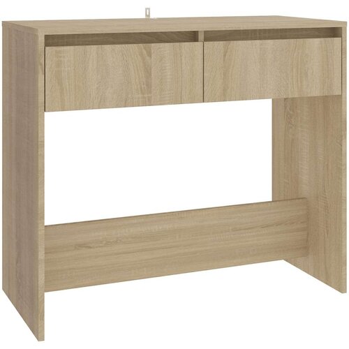 VidaXL Konzolni stol boja hrasta sonome 89 x 41 x 76,5 cm čelični Slike