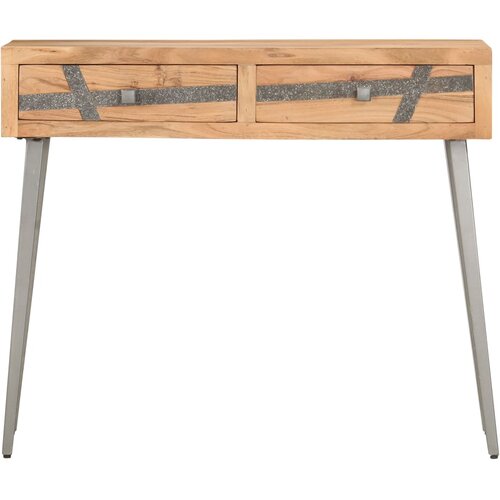Maison Chic konzolna miza - miza ob steni 90x30x75 cm trden akacijev les, (21786034) Slike