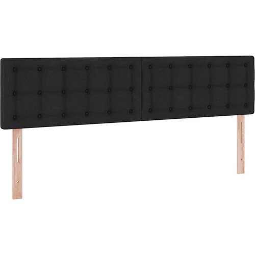  Krevet s od storage s madracem Crna 180 x 200 cm Lažna koža - Crna 180 x 200 cm Gumbi Slike