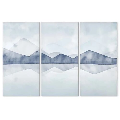 Slika - Lake in the Mountains (3 Parts) 60x40 Standard Slike