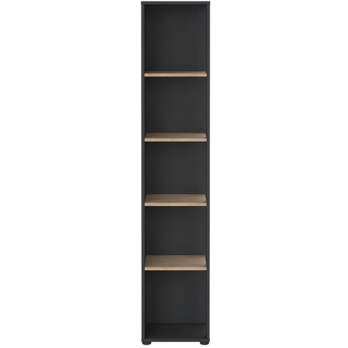 Tvilum Antracitno siva/u prirodnoj boji biblioteka u dekoru hrasta 41x205 cm Sign – Cijene