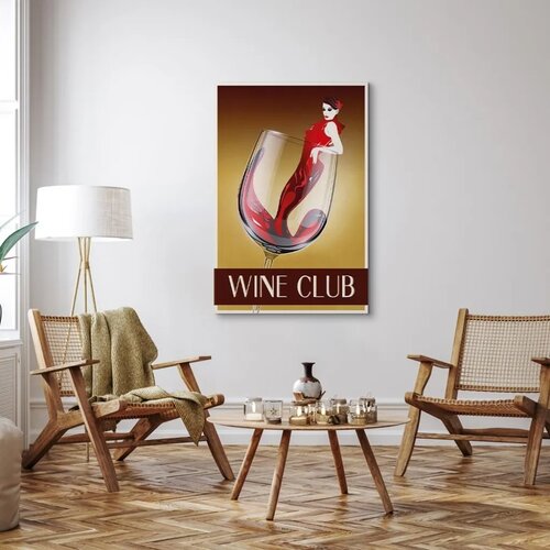  Slika - Wine Club (1 Part) Vertical 40x60 Akustična Slike