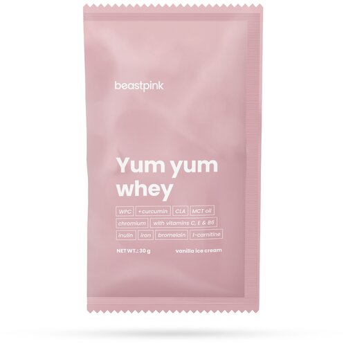 BeastPink Yum Yum Whey 30 g vanila - sladoled Slike