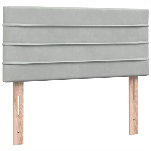 Box Spring krevet s madracem svijetlo sivi 80x210 cm bar&amp;scaron;un Slike