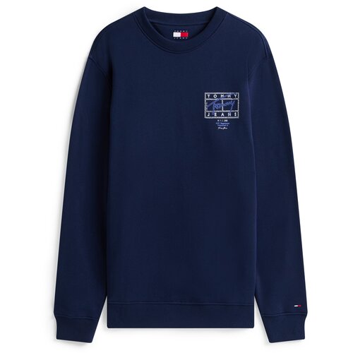 Tommy Jeans Sweater majica plava / morsko plava / bijela Cijene