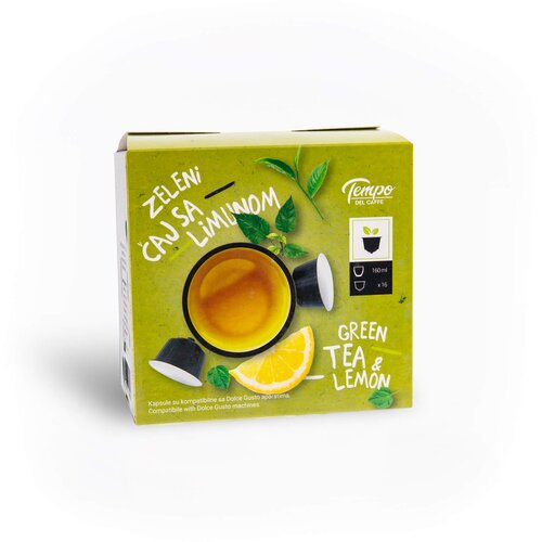 TEMPO DEL CAFFE Kapsule za Dolce Gusto Zeleni čaj sa limunom, 16 kapsula Cene