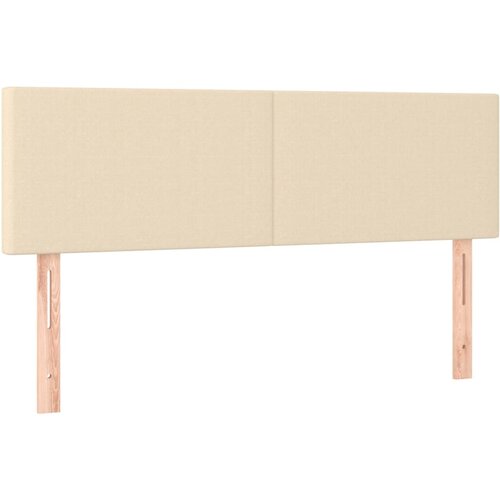 Maison Chic Posteljno vzglavje - Vzglavna omarica 2 kosa krem 72x5x78/88 cm blago, (22078096) Cene