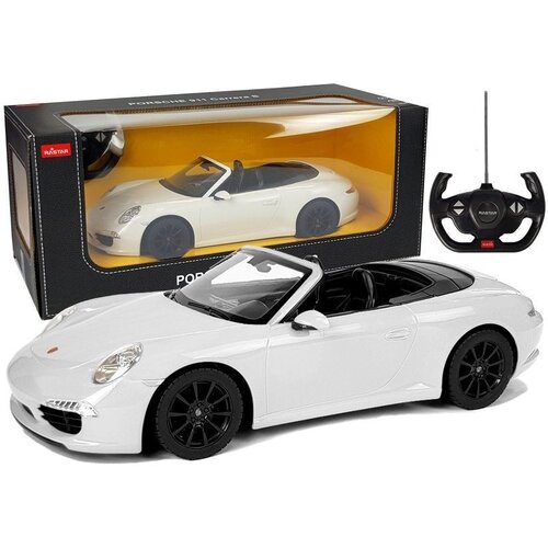  Licencirani auto na daljinsko upravljanje Porsche 911 Carrera S Rastar 1:12 - bijeli Cene