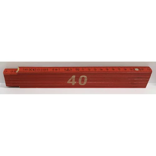 HEKA Zložljiv meter Heka (napis: 40, rdeče barve, 2 m)