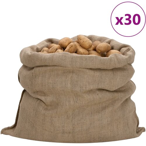 vidaXL Jutene vreće 30 kom 100 x 110 cm 100 % juta 340 g/m² Cijene