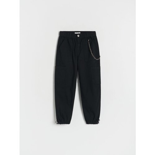 Reserved Girls` trousers - črna Cene