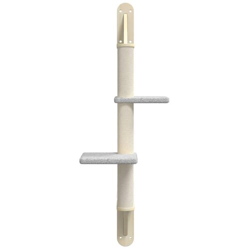  Zidna penjalica za mačke sa stupom za grebanje siva 108 cm Slike