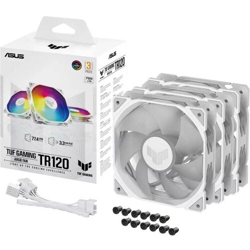 Asus tuf gaming TR120 argb white edition 3IN1 ventilator Cene