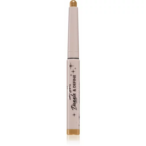Barry M Dazzle & Define Metallic Crayon senčila za oči v svičniku odtenek Gold 1,4 g