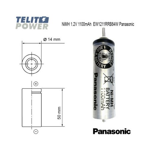 Panasonic EW1211RRB84W NiMH baterija 1.2V 1100mAh za EW1211 dental oralni irigator ( 3660 ) Slike