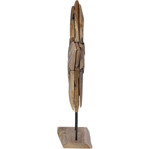 VidaXL Božićna zvijezda Smeđa 60 x 5 x 75 cm Čvrsto teak drvo Slike