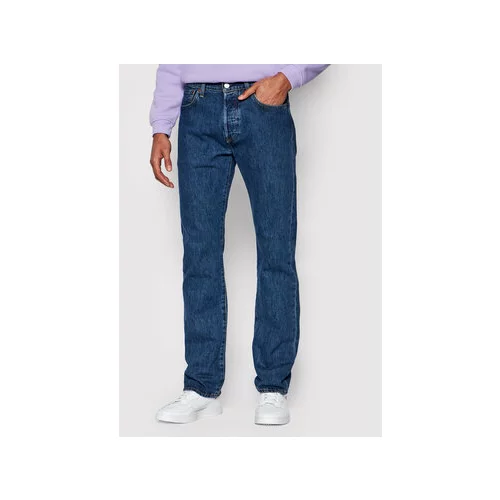 Levi's Jeans hlače 501® 00501-0114 Mornarsko modra Original Fit