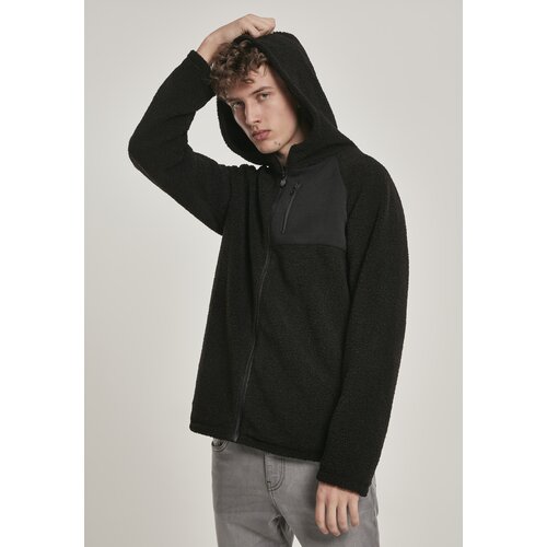 UC Men Sherpa Zip-Up Hooded Jacket Black Slike