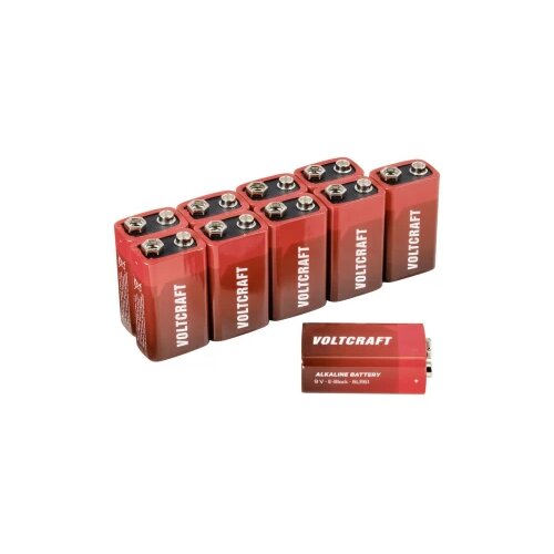 Voltcraft 6LR61 9 V block baterija alkalno-manganov 550 mAh 9 V 10 St. Cijene