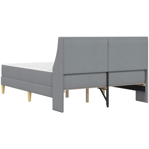  Okvir kreveta s madracem Svjetlosiva 160 x 200 cm Poliester Slike