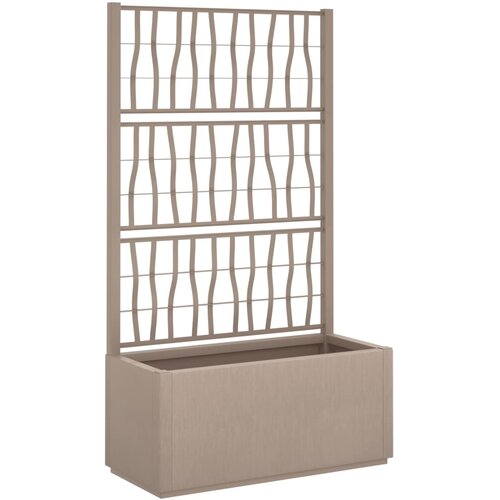 Maison Chic Cvetlično korito - Cvetlični Lonec z oporno mrežo svetlo rjavo 80x36x140 cm PP, (21790278) Cene